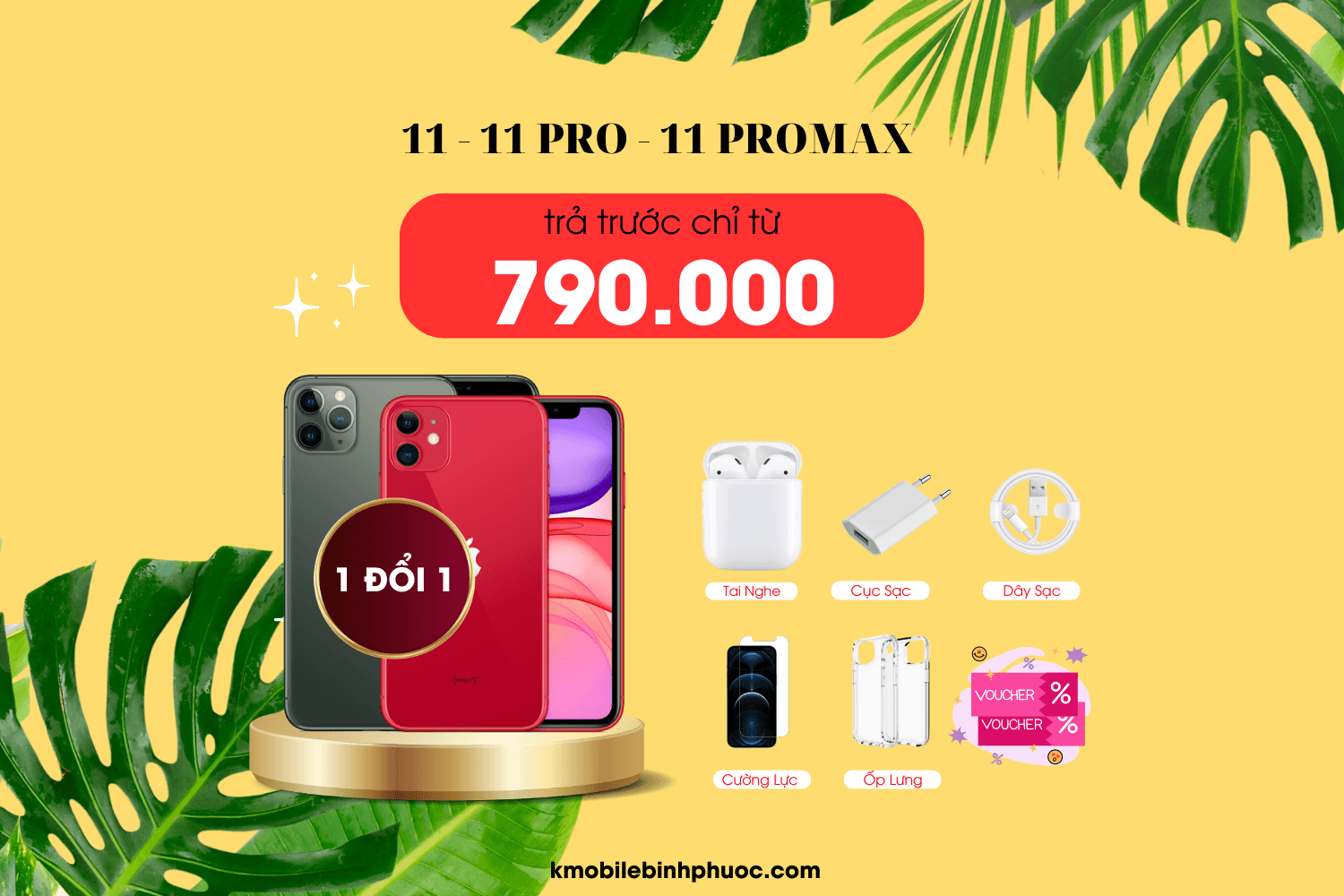 Trả Góp iPhone 11 Promax tại Thành Phố Đồng Xoài