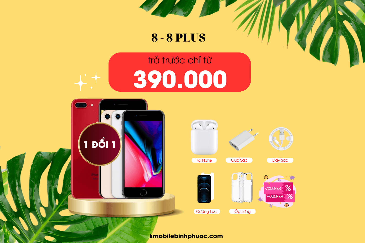 Trả Góp iPhone 8 Plus tại Thành Phố Đồng Xoài