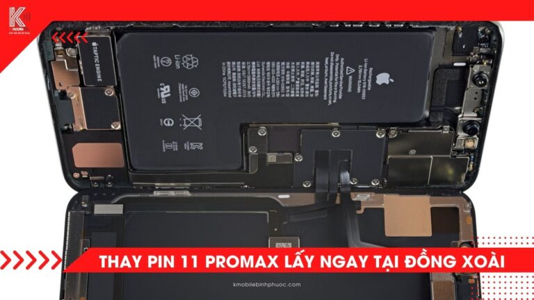 Thay pin iPhone 11 Pro Max tại Đồng Xoài – Dịch vụ nhanh chóng, chính hãng tại Kmobile Bình Phước