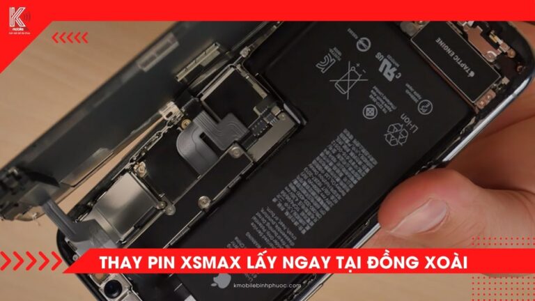 Thay pin iPhone XS Max tại Đồng Xoài – Dịch vụ chính hãng, nhanh chóng tại Kmobile Bình Phước