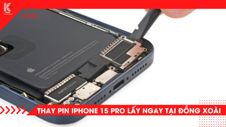 Thay pin iPhone 15 Pro tại Đồng Xoài – Chính hãng, lấy liền tại Kmobile Bình Phước