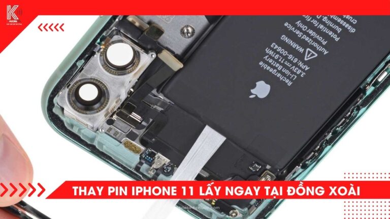 Thay pin iPhone 11 tại Đồng Xoài – Chính hãng, bảo hành dài hạn tại Kmobile Bình Phước