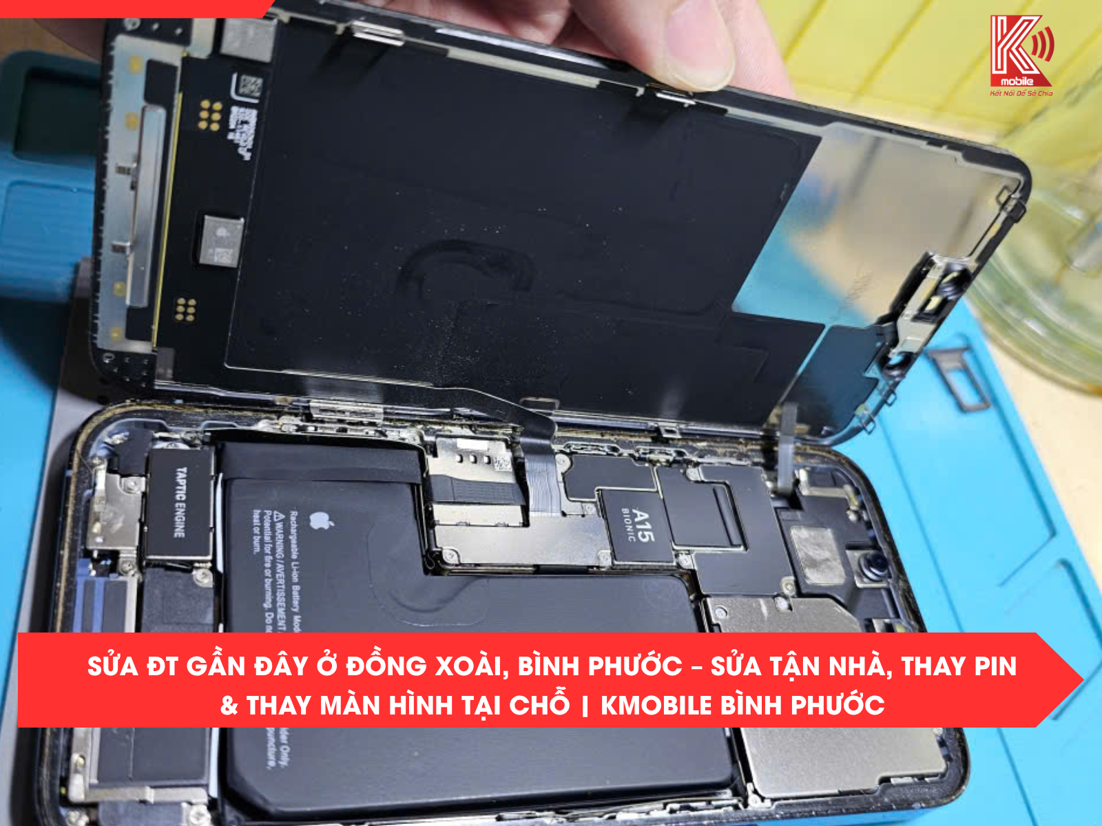 Sửa ĐT Gần Đây Ở Đồng Xoài, Bình Phước – Sửa Tận Nhà, Thay Pin & Thay Màn Hình Tại Chỗ | Kmobile Bình Phước