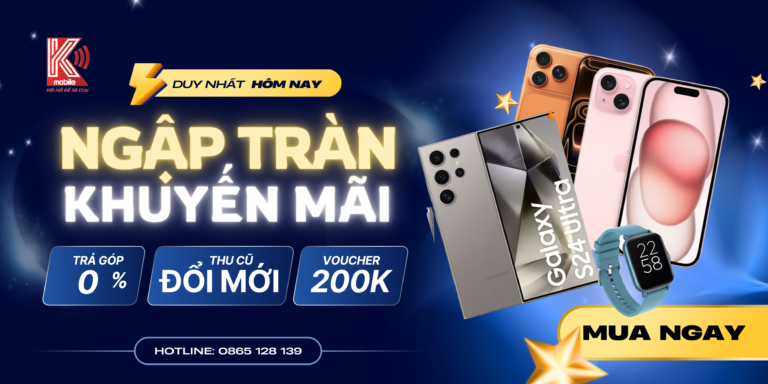 Kmobile Bình Phước – Cửa hàng bán lẻ iPhone, Samsung và dịch vụ sửa chữa điện thoại uy tín tại Đồng Xoài, Bình Phước. 📱