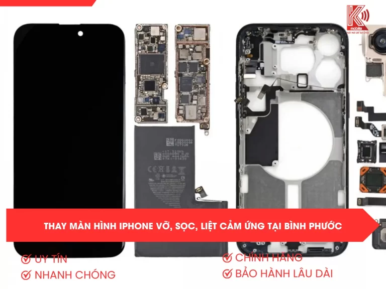Thay Màn Hình iPhone Vỡ, Sọc, Liệt Cảm Ứng Tại Bình Phước