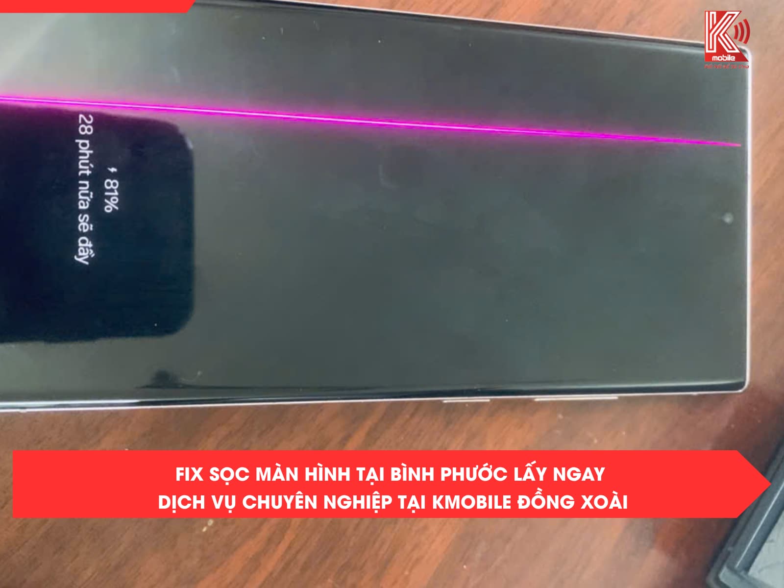 Tin Tức 9 Fix sọc màn hình tại Bình Phước lấy ngay – Dịch vụ chuyên nghiệp tại Kmobile Đồng Xoài