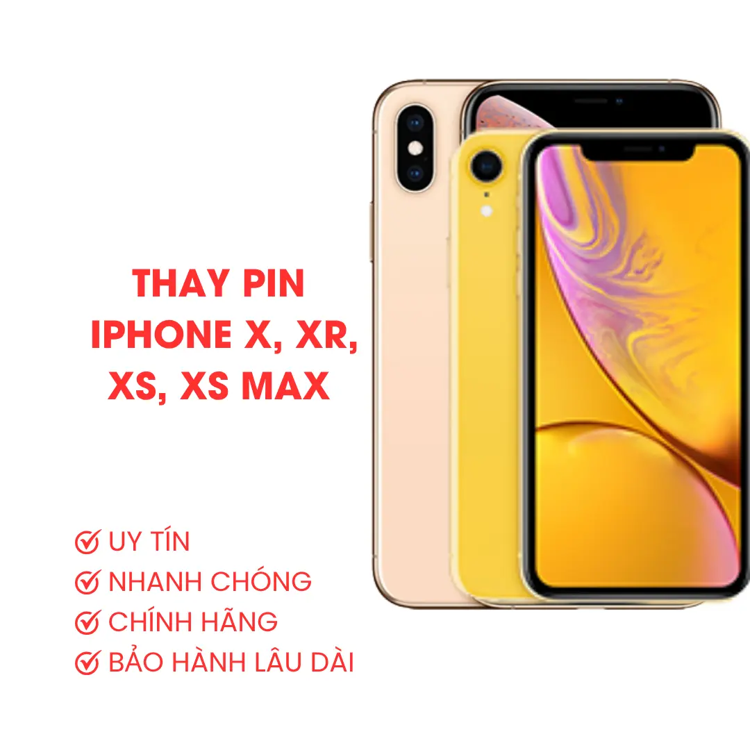 Thay Pin iPhone X, XR, XS, XS Max 3 Thay Pin iPhone X, XR, XS, XS Max Tại Bình Phước – Kiểm Tra Miễn Phí, Báo Giá Rõ Ràng
