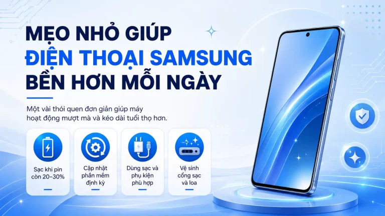 Mẹo Nhỏ Giúp Điện Thoại Samsung Bền Hơn Mỗi Ngày